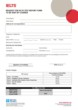 Ielts Malaysia  Form