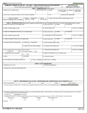 Company Grade Oer  Form