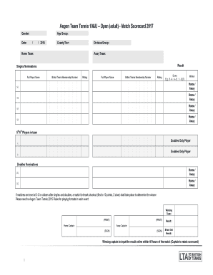 Acton Adult Softball  Form