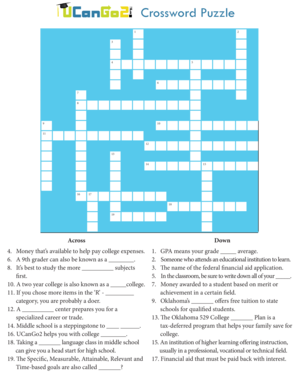 Ucango2 Crossword Puzzle  Form