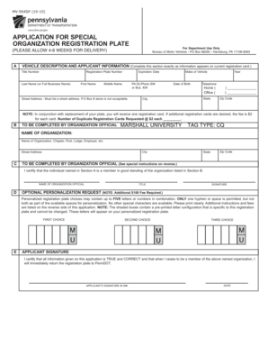 Mv904sp Fees  Form