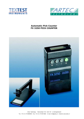 Automatic Pick Counter Fx 3250 Pick Counter Prizr  Form