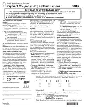 Il 501 Payment Coupon  Form