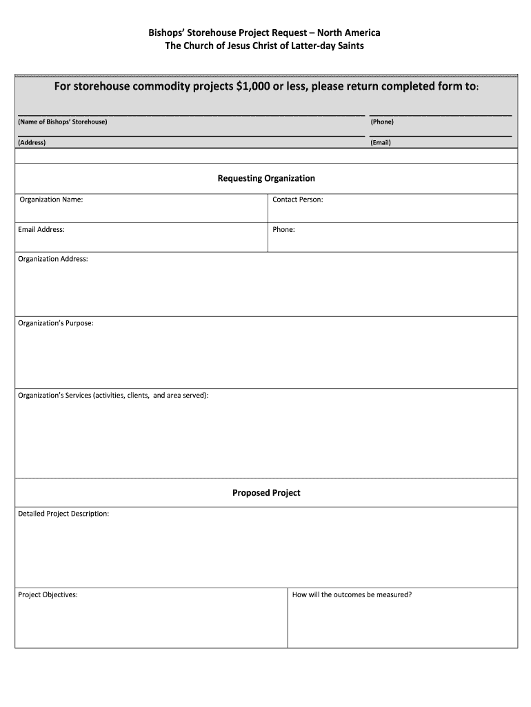 Humanitarian Project Request Form Ldschurchorg Fhnl Ldschurch