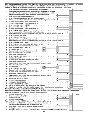 Form 1041 ES  Internal Revenue Service  Irs