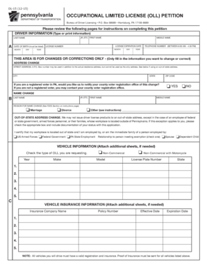  Form Dl 15 2018