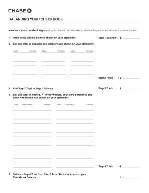 Balancing Your Checkbook Worksheet PDF Balancing Your Checkbook Worksheet  Form