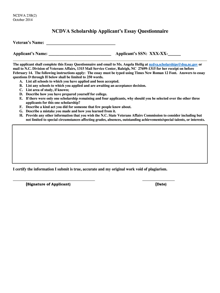 Ncdva 11  Form