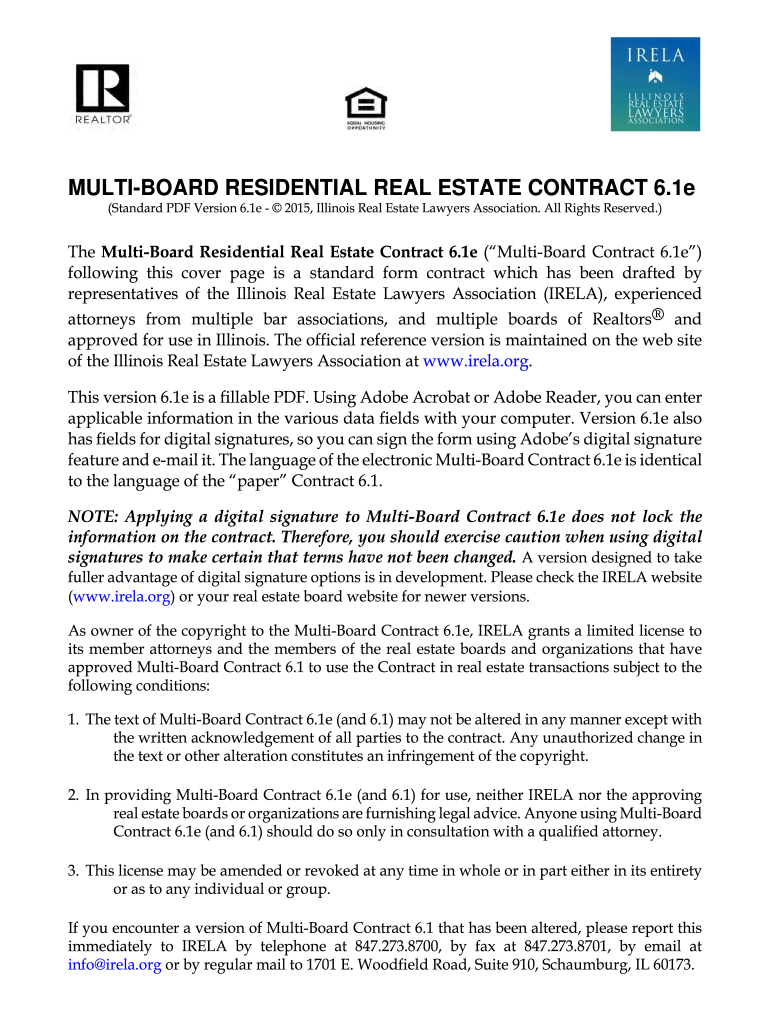 6 1 Real Estate Contract Illinois  Form