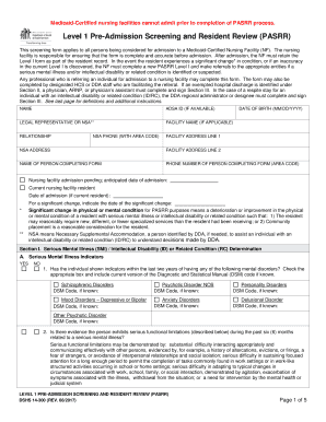  Level One Pre Admission Screening and Resident    DSHS  WA Gov  Dshs Wa 2017