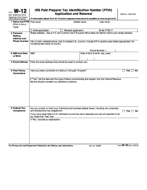  W 12 Form 2012