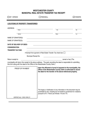 Transfer Tax  Form