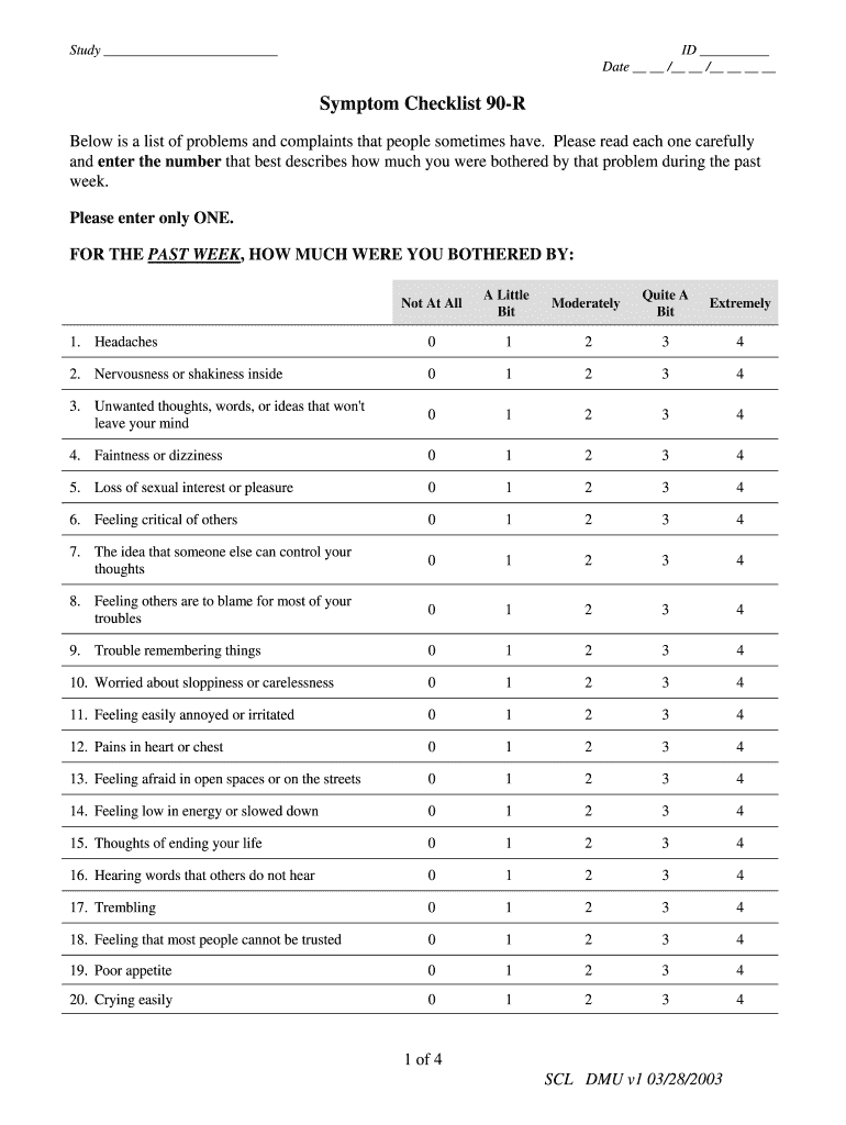 Checklist 90  Form