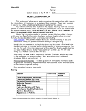 Molecular Portfolio  Form