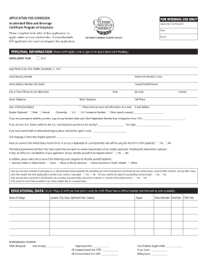 CIA AWBP Application for Admission Ciachef Form