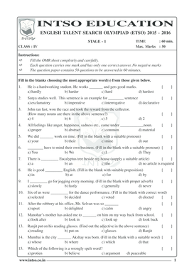 Intso Education  Form