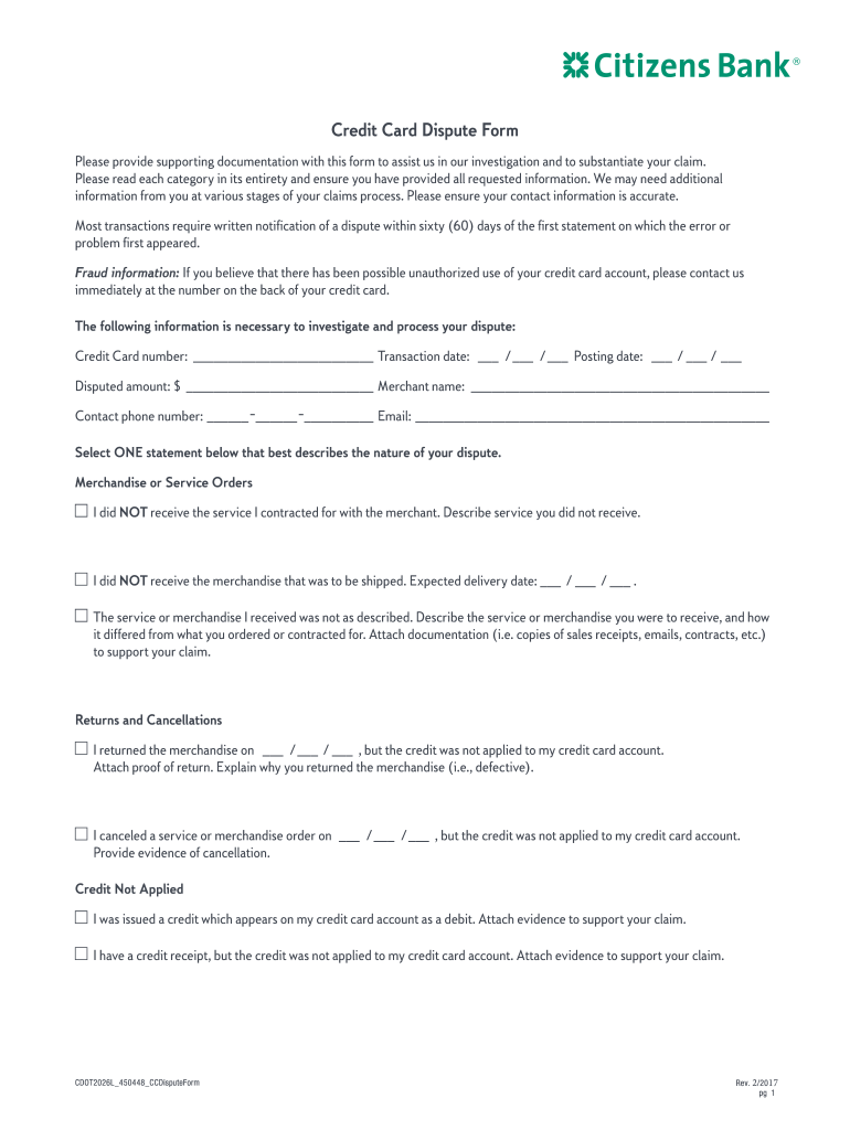  Chime Card Dispute Form 2016-2024