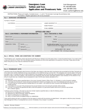 Lamar University Application  Form