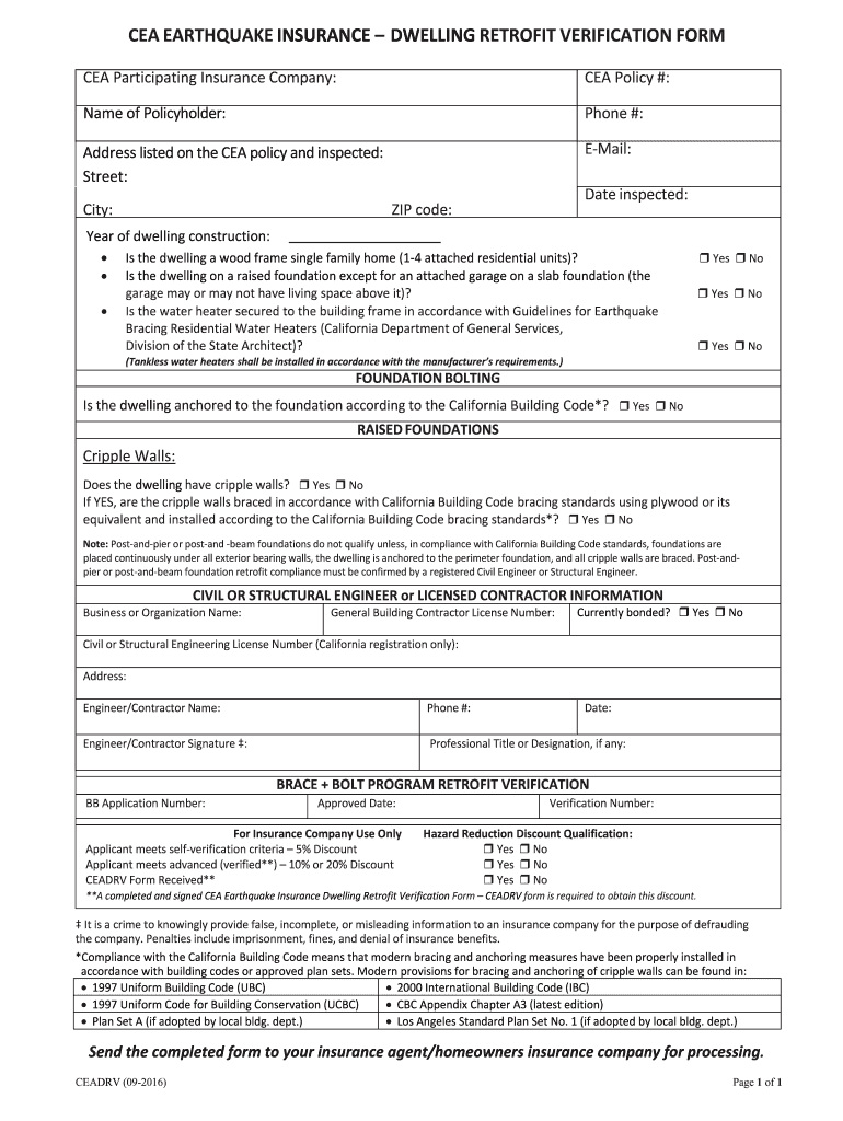  Cea Dwelling Retrofit Verification 2016-2024