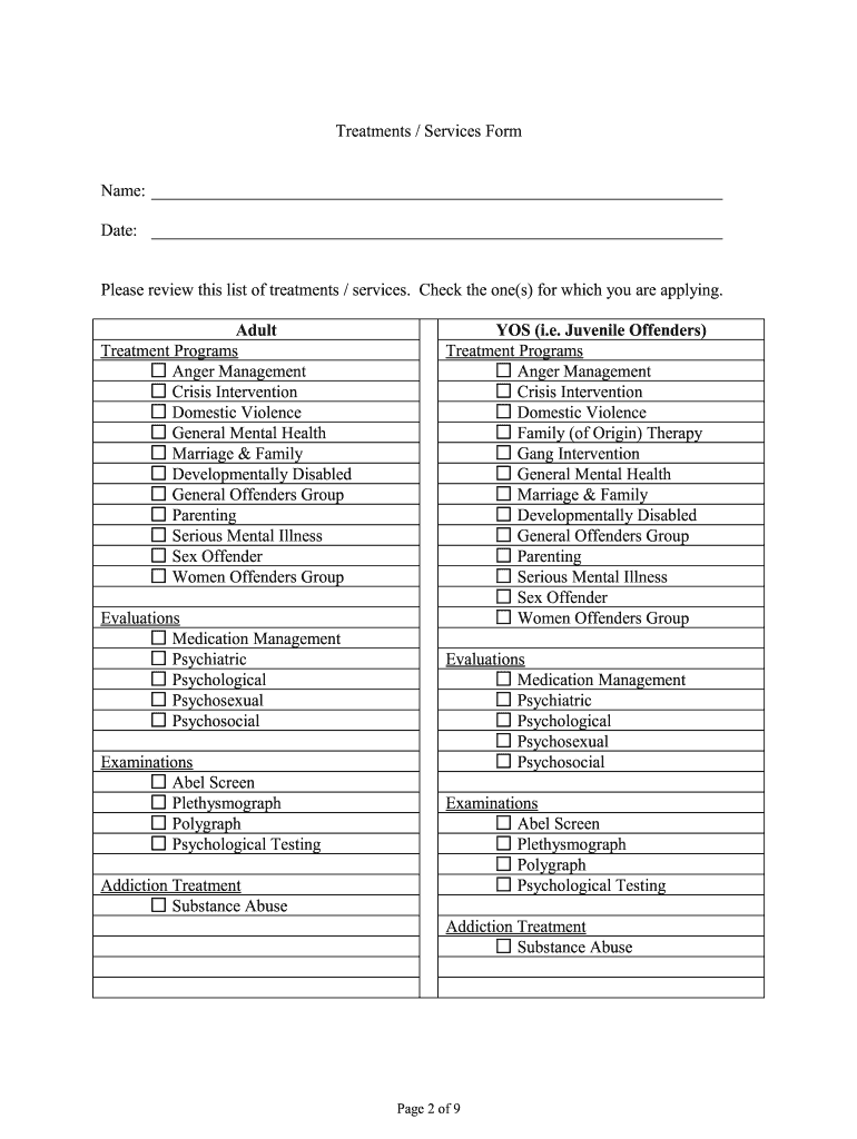  APPROVED TREATMENT PROVIDER PROGRAM APPLICATION 2006-2024