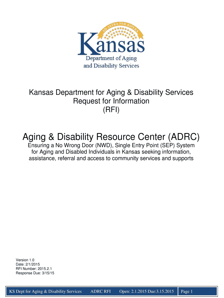  Aging Disability Resource Center ADRC 2015-2024