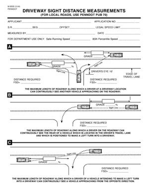 Penndot Sight Distance  Form