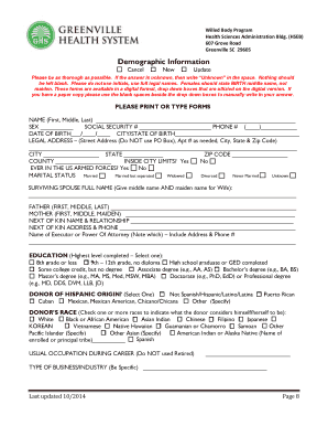 Get and Sign Dana Mize Greenville Health System Ghs 2014-2022 Form