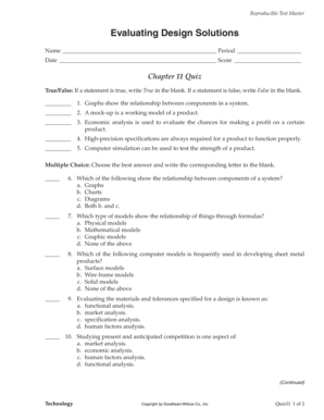 Chapter 11 Evaluating Design Solutions  Form