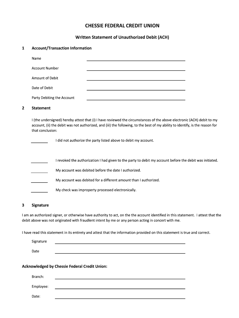 Chessiecreditunion  Form