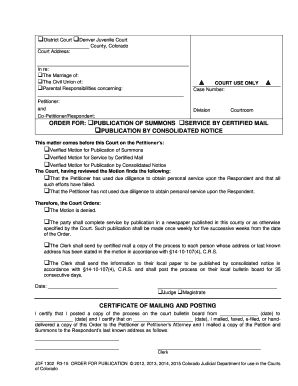 Jdf 1302 Colorado  Form