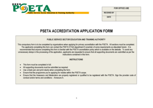 Pseta Registration  Form