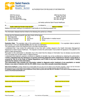 St Francis Hospital Discharge Papers Form - Fill Out and Sign