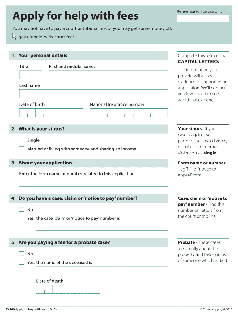 Ex160 Form