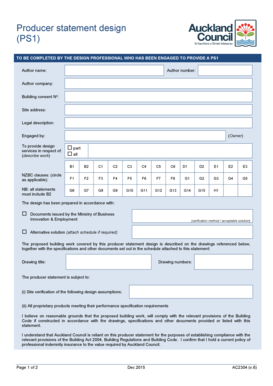 Ps1 Auckland Council  Form