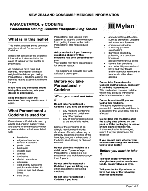 PARACETAMOL CODEINE  Form