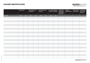 Hazard Identification Form Businessgovtnz