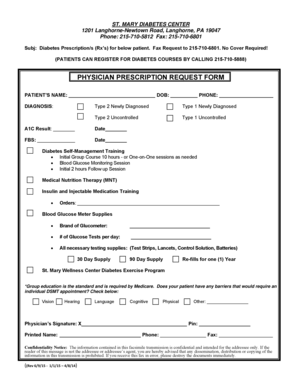 Physician&#039;s Prescription Format