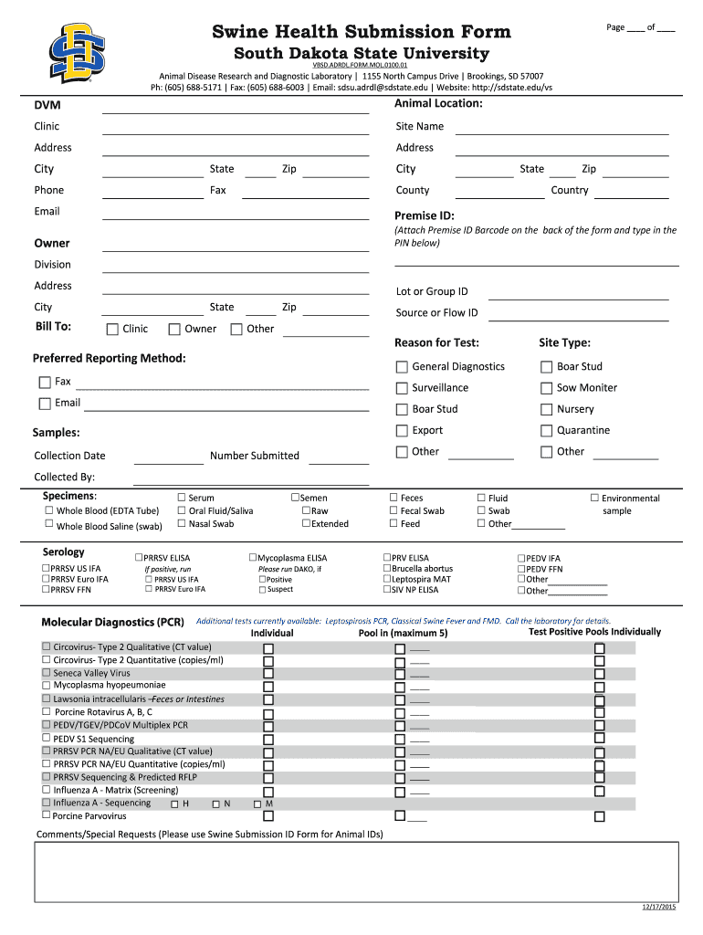  Minn Dept of Health Submission Forms 2015-2024