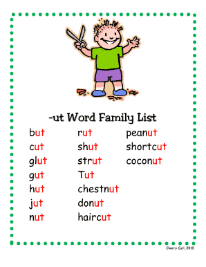 Ut Words  Form