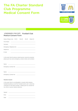 Fa Medical Form