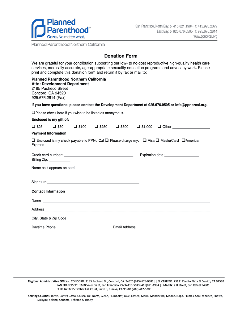Planned Parenthood Receipt Form Fill Out and Sign Printable PDF