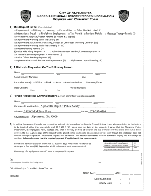 Georgia Ride along  Form