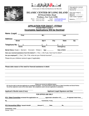 Icli Masjid  Form