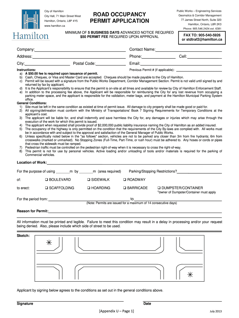  Hamilton Road Permit 2013-2024