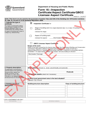 Form 16 Waterproofing Example