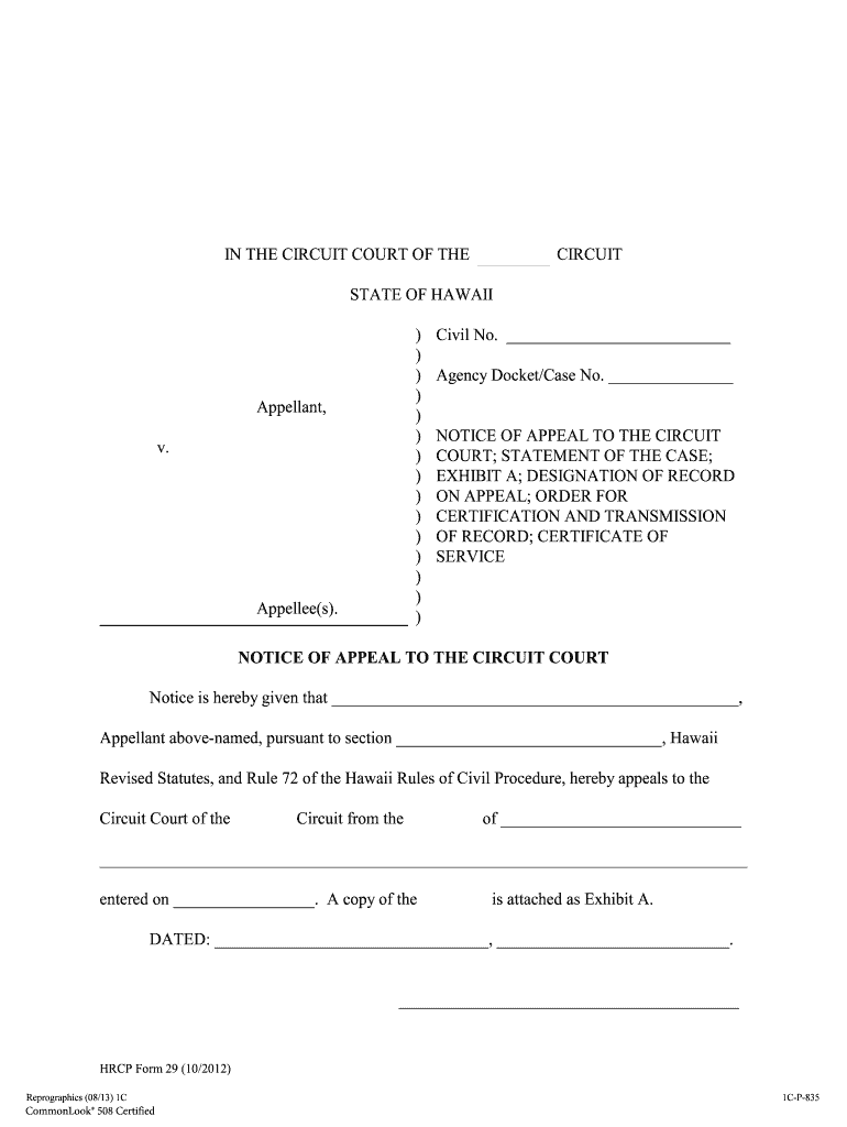 Hrcp Form