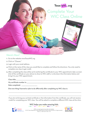 Wic Class  Form