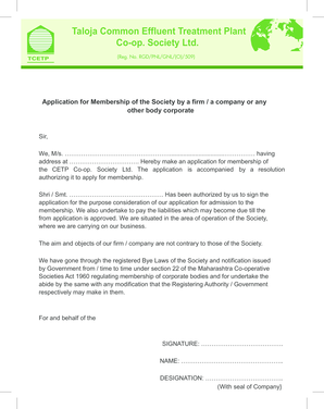 Cetp Membership  Form