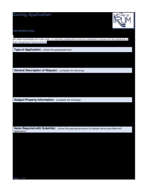 Zoning Application Krum Texas Ci Krum Tx  Form