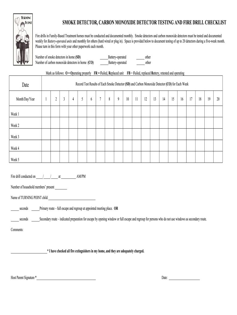 Fire Drill Forms